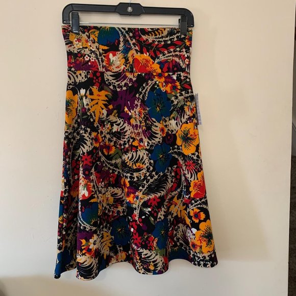 LuLaRoe Azure Skirt Floral Print Small - Picture 2 of 7